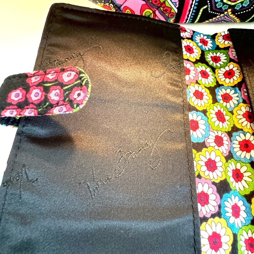 Quilted Vera Bradley Purse & Matching Wallet Floral Paisley Women's Handbag Set - Picture 12 of 16
